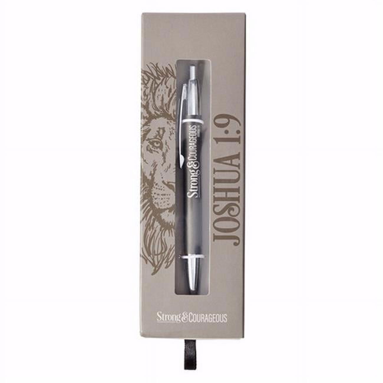 Strong & Courageous Classic Pen with Gift Box, Gray