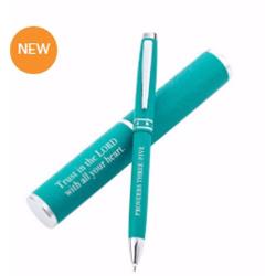 Trust in the Lord Pen with Case, Blue