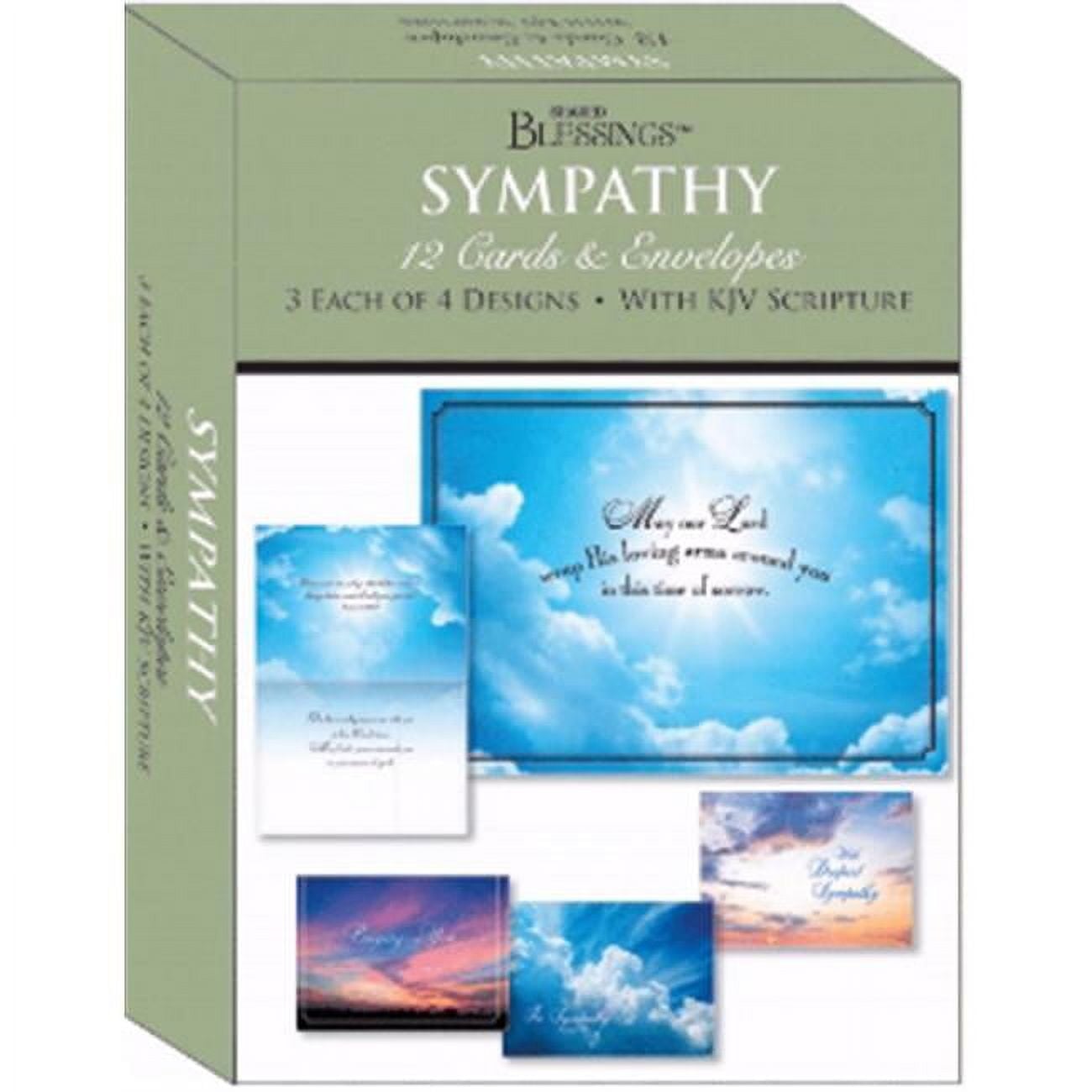 Crown Point Graphics  Card-Boxed-Shared Blessings-Sympathy Clouds in the Sky - Box of 12