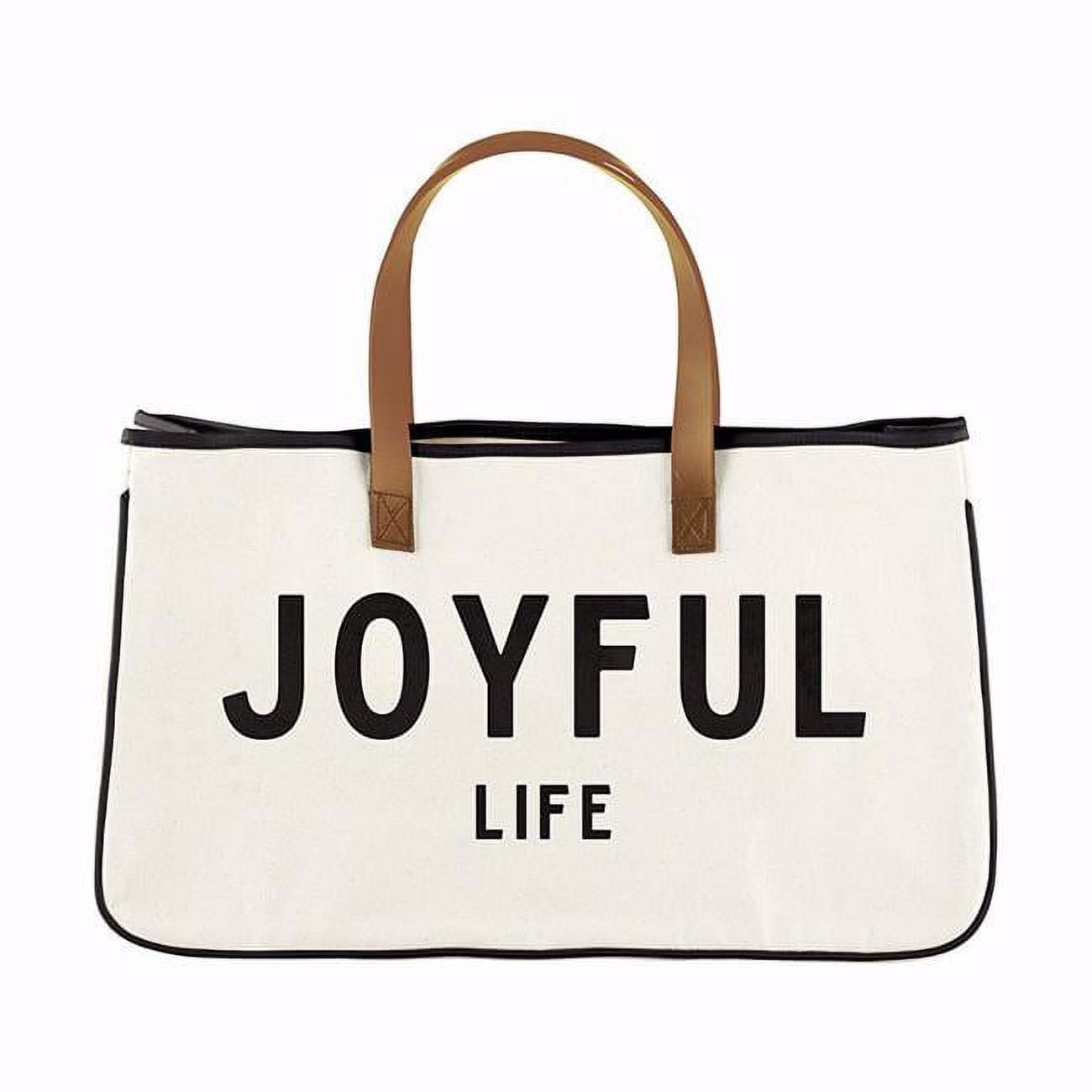 Picture of CB Gift 139225 Joyful Life Canvas Tote - 20 x 11 in.Pack of 2