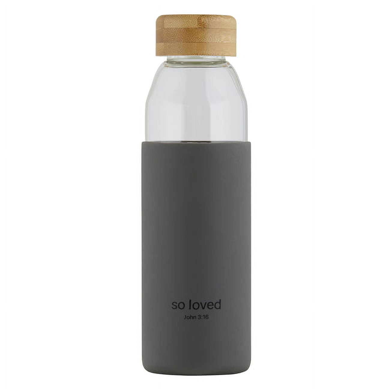 Picture of CB Gift 139312 So Loved Water Bottle with Bamboo Lid - 18 ozPack of 2