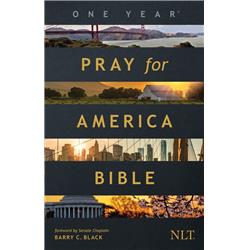 NLT One Year Pray for America Bible Softcover