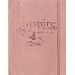 NLT Inspire Catholic Bible, Pink Hardcover