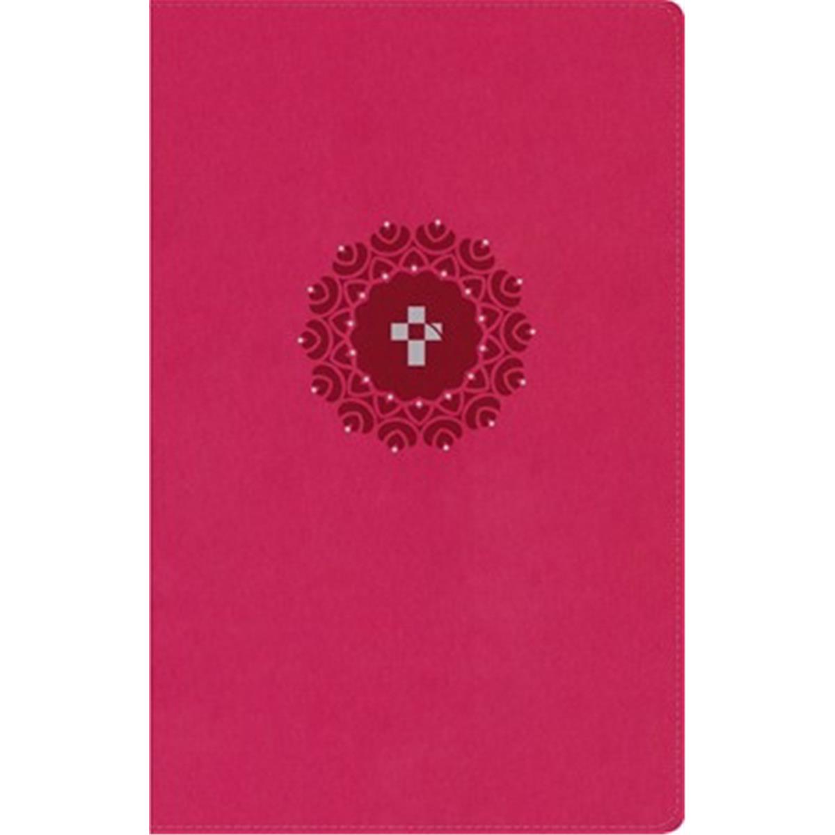 NLT Helpfinder Bible, Pink Leather Like