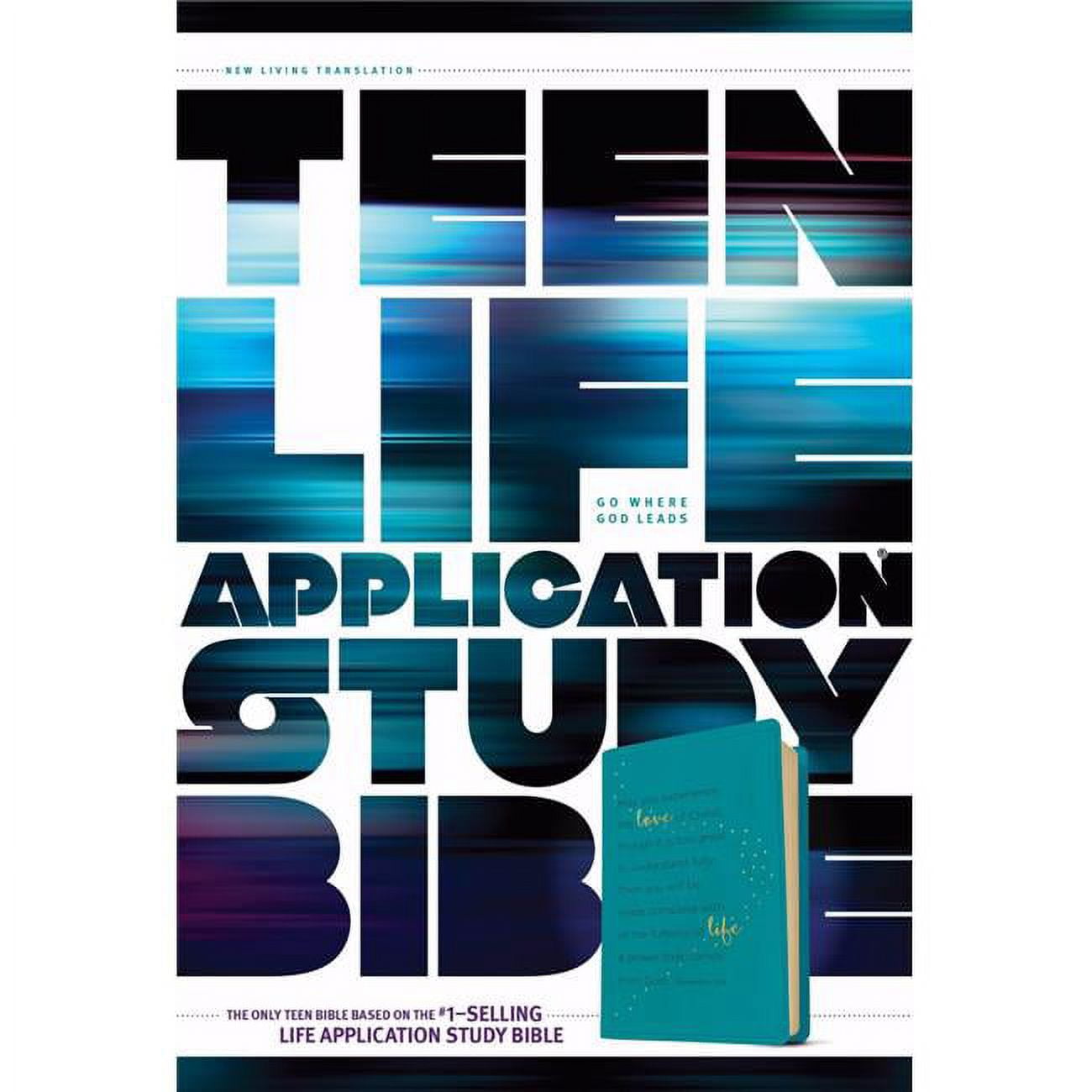 NLT Teen Life Application Study Bible, Teal Leather Like