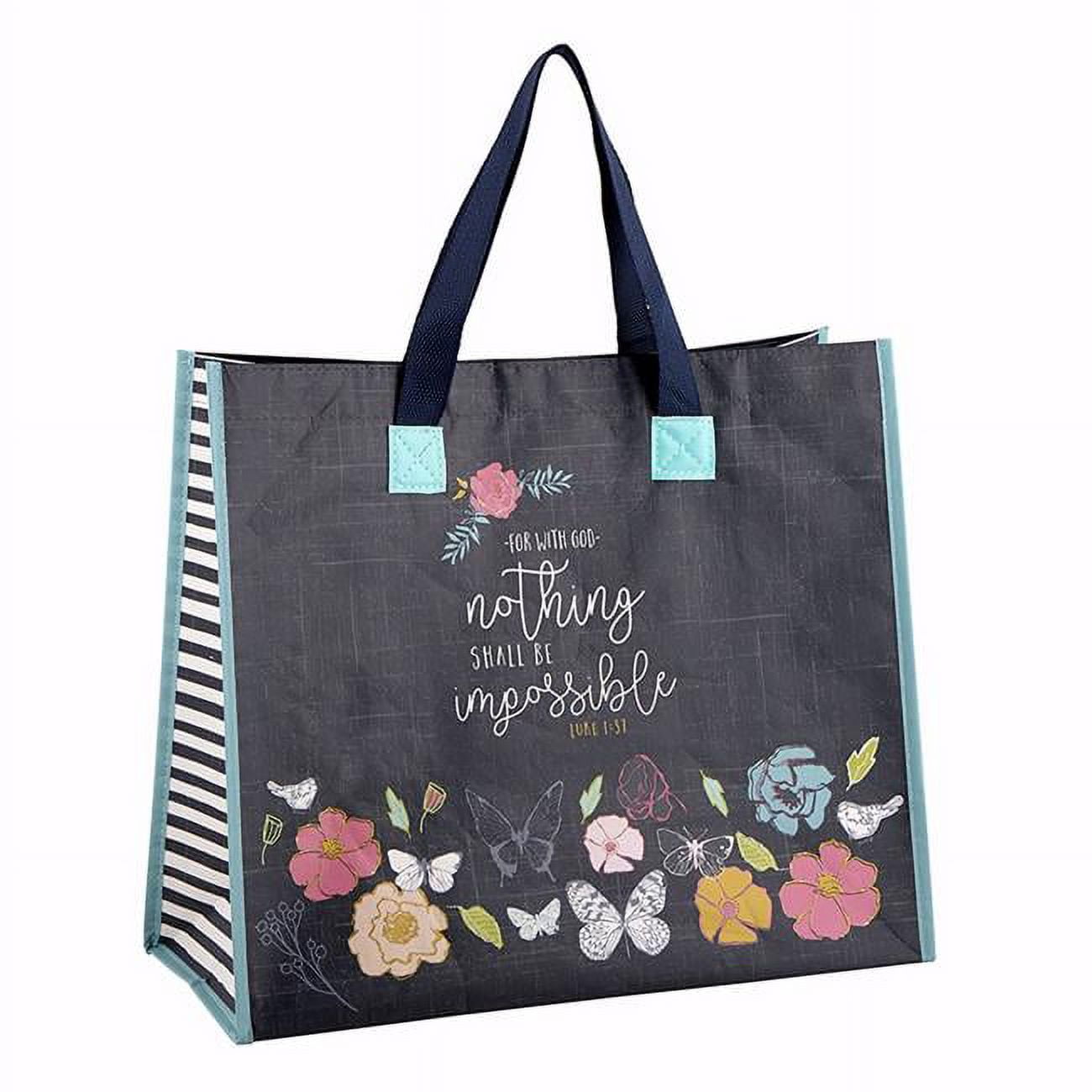 Picture of CB Gift 139330 Nothing Shall Be Impossible Prayerful Wings Tote - 16 x 13.5 in.Pack of 4