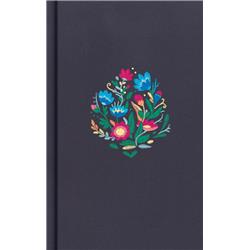 Picture of B & H Publishing 136424 CSB Personal Size Bible&#44; Navy Floral Embroidered Cloth Over Board