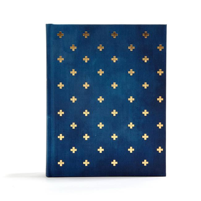 Picture of B & H Publishing 137399 CSB Notetaking Bible&#44; Navy & Cross Cloth Over Board