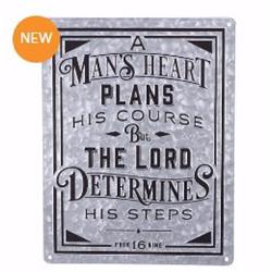 A Mans Heart Wall Plaque - 18 x 14 in.