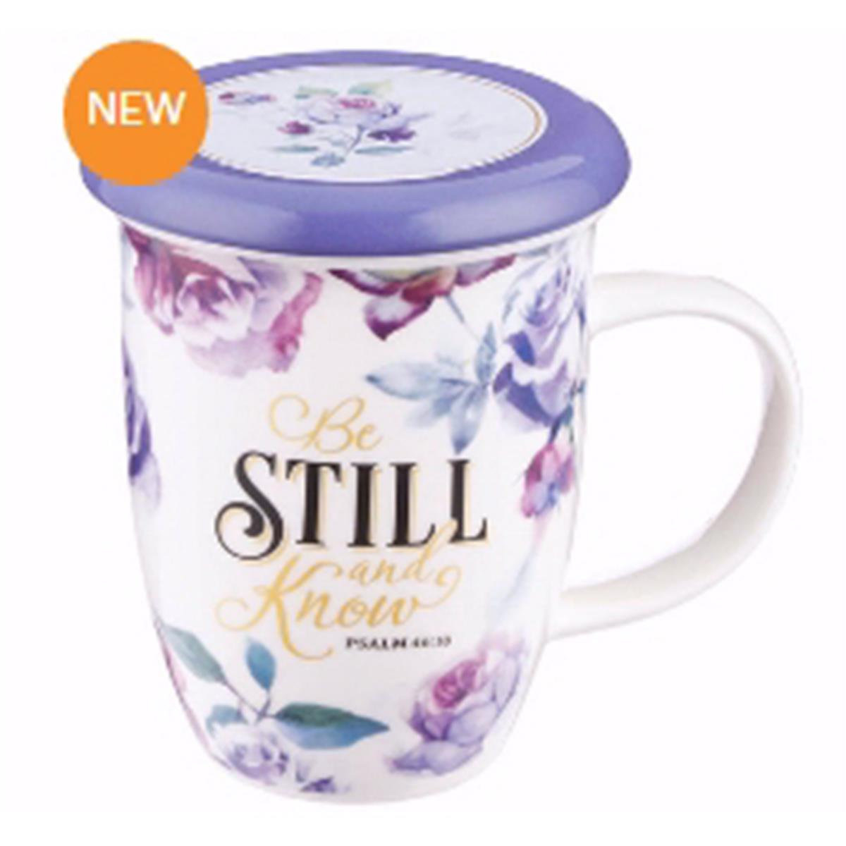 Be Still Mug with Lid - 13 oz - Oct