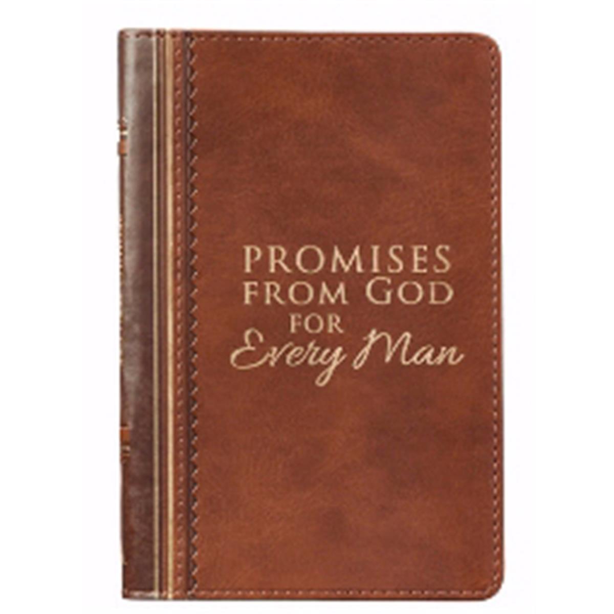 Luxleather Promises From God for Every Man, Brown