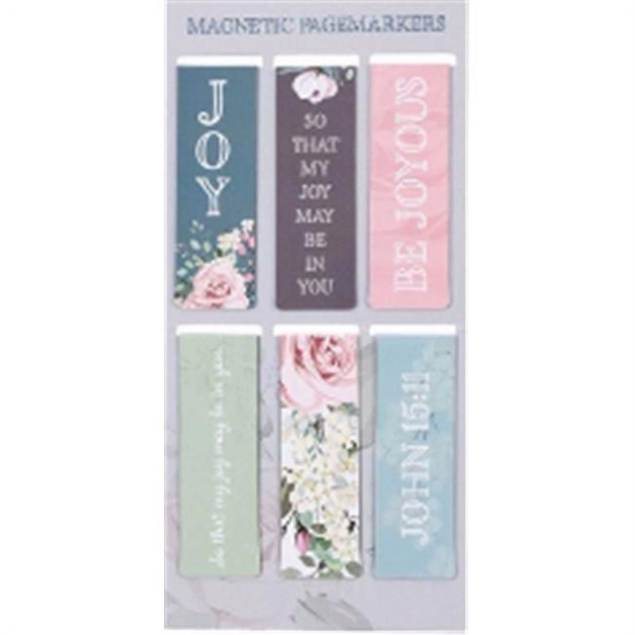 Joy Collection Magnetic Pagemarker Bookmark - Set of 6
