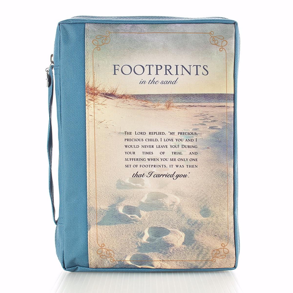 Footprints Bible Cover - Extra Large