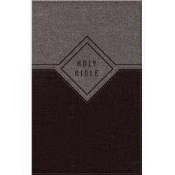 NIV Premium Gift Bible Leathersoft Indexed - Comfort Print, Black & Gray