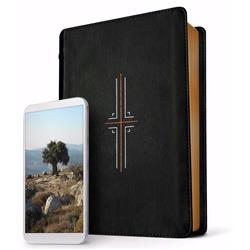 NLT Filament Bible, Black Leather Like