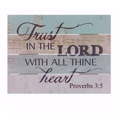 181085 Rustic Pallet Art-Trust in the Lord - 9 x 12 in.