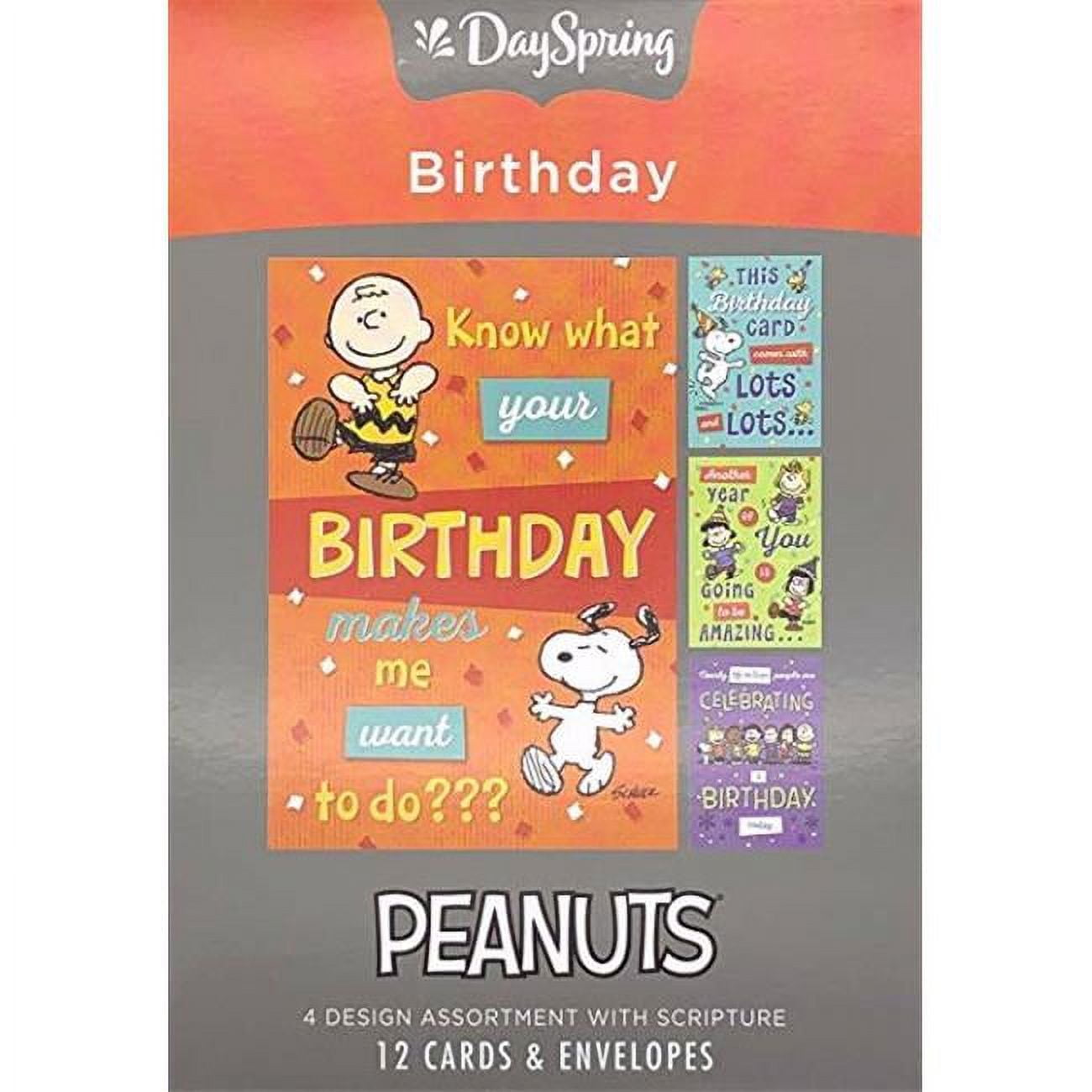 146907 Boxed Card - Birthday-Peanuts-NCV - Box of 12