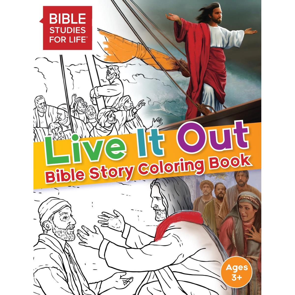 B & H Publishing  Live it Out Bible Story Coloring Book - Nov