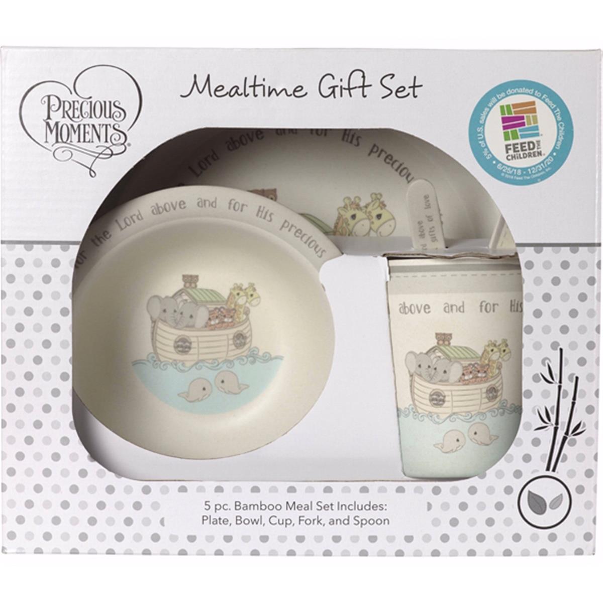 Picture of Precious Moments 135603 Noahs Ark Mealtime Gift Set - 5 Piece