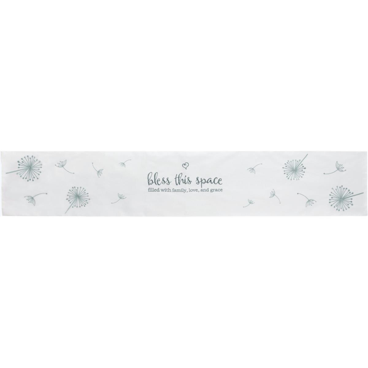 Picture of Precious Moments 139536 Bless This Space Filled with Family Love & Grace Table Runner - 72 x 13 in.