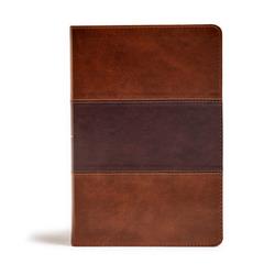 Picture of B & H Publishing 136455 KJV Giant Print Reference Bible&#44; Saddle Brown Leather Touch
