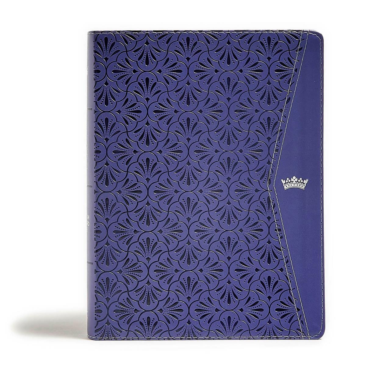 Picture of B & H Publishing 137417 CSB Tony Evans Study Bible&#44; Purple Leather Touch Indexed