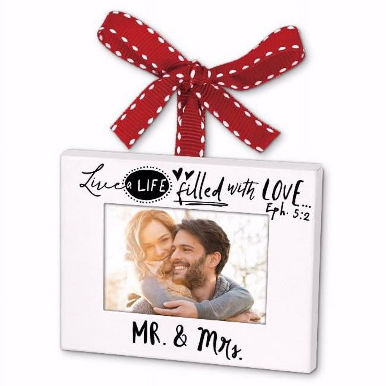 138263 Mr & Mrs Scripture Ink Ornament Frame