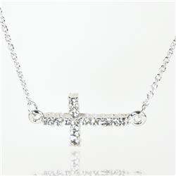 Necklace - Pendant with Sideways Cross