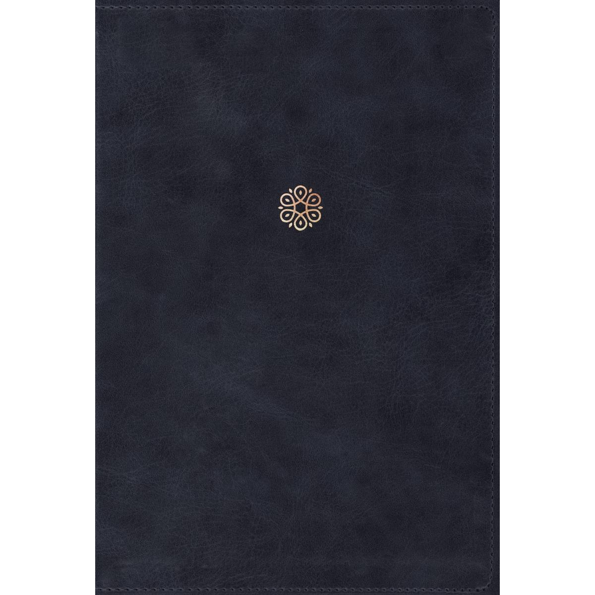 NKJV Womans Study Bible - Full Color, Navy Blue Leathersoft Indexed