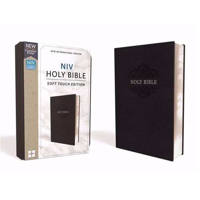 NIV Holy Bible & Soft Touch Edition - Comfort Print, Black Leathersoft