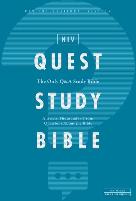 136206 NIV Quest Study Bible Comfort Print Hardcover -  Zondervan