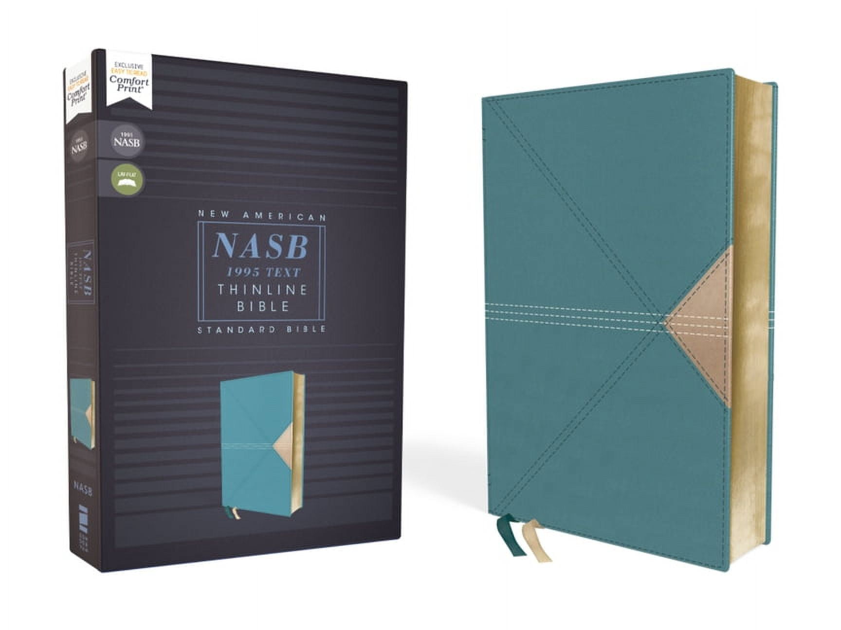 NASB Thinline Bible - Comfort Print, Teal Leathersoft - Jan 2020