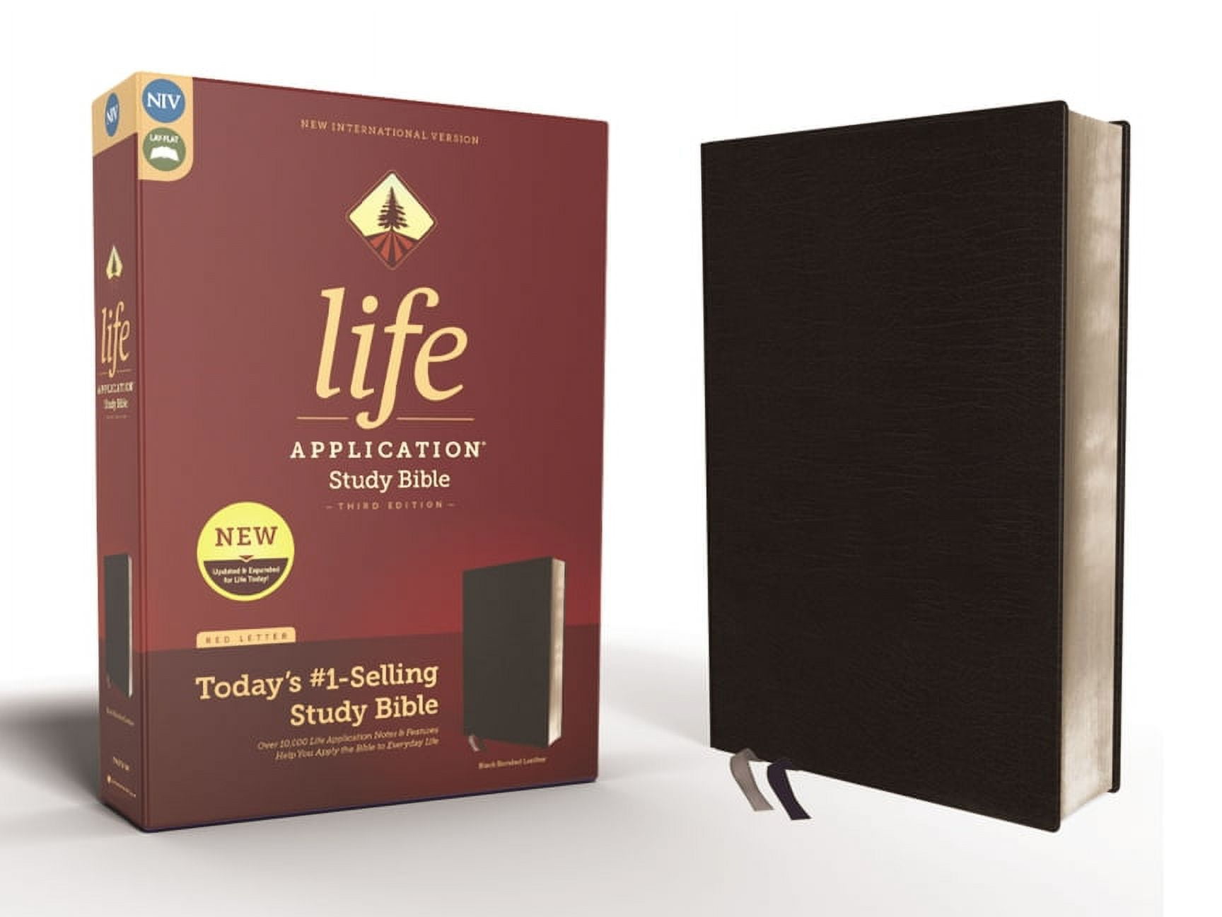 138367 NIV Life Application Study Bible - Third Edition, Black Bonded Leather -  Zondervan