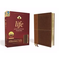 157858 NIV Life Application Study Bible & Personal Size - Third Edition, Brown Leathersoft - Apr 2020 -  Zondervan