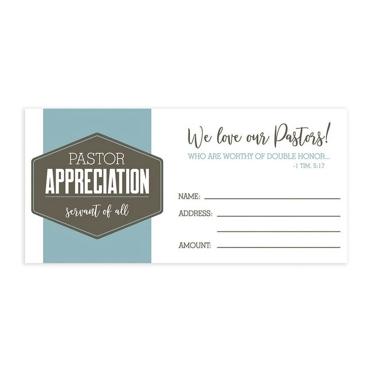 Offering Envelope-Pastor Appreciation - Pack of 100