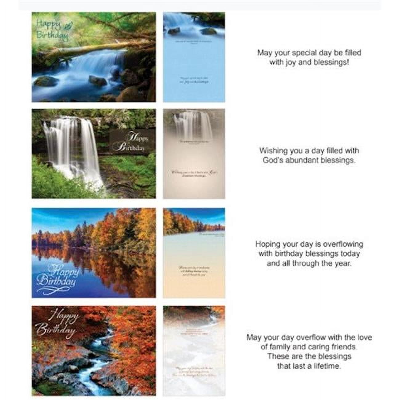 Crown Point Graphics  Shared Blessings Birthday Waterways Boxed Card - 12 per Box
