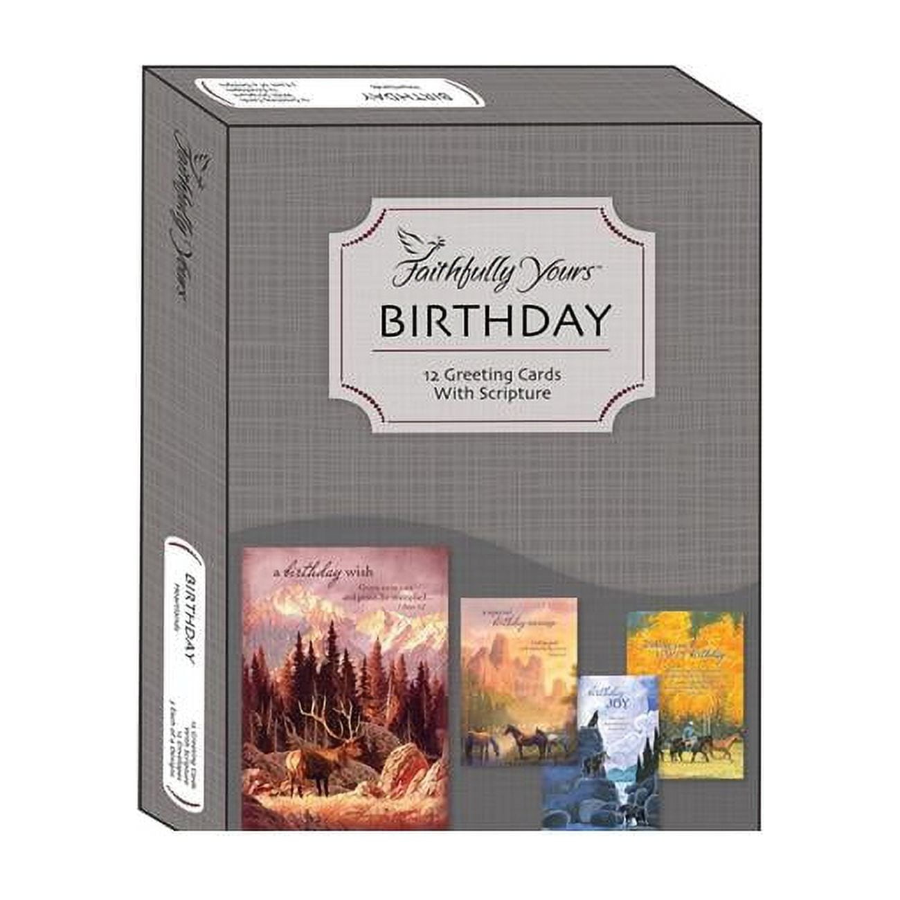 Faithfully Yours  Heartlands Boxed Birthday Card - 12 per Box