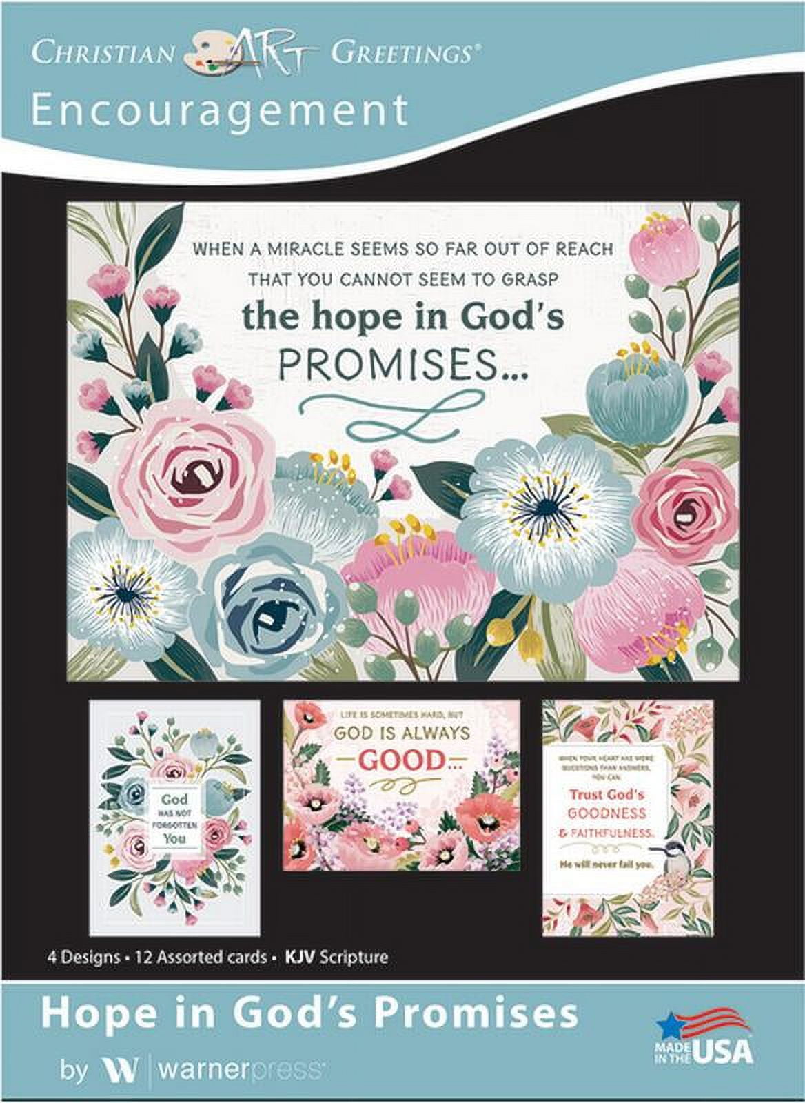 Picture of Warner Press 160377 Card-Boxed-Words of Hope Assorted Encouragement - Case of 12