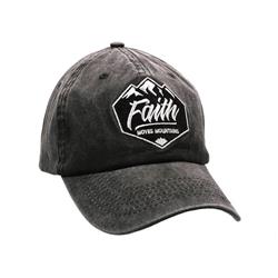 Faith Moves Mountains Caps, Grey