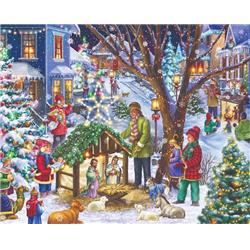 8.25 x 11.75 in. Neighborhood Nativity Medium Advent Calendar