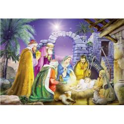 24421X 11 x 14 in. Joyous Nativity Large Advent Calendar