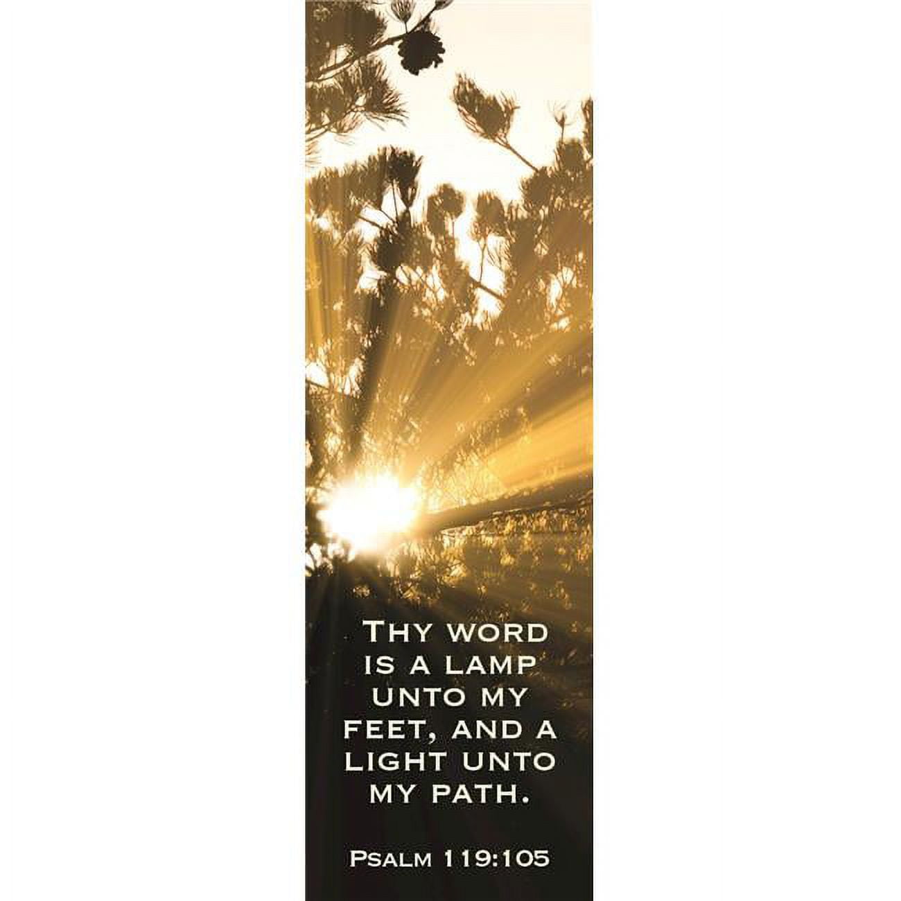 Picture of B&H Publishing 254048 Thy Word Is A Lamp Unto My Feet Bookmark - Pack of 25