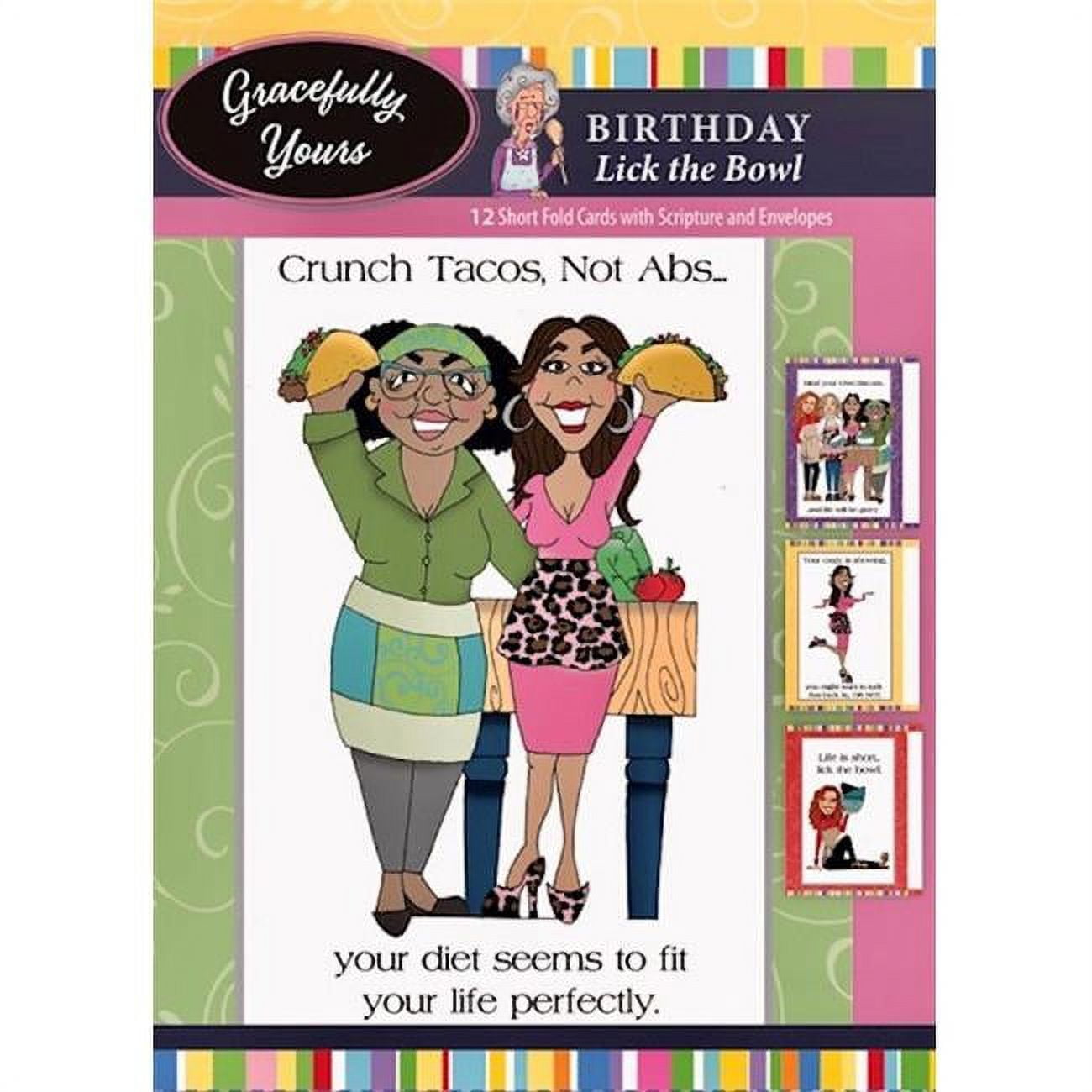Picture of Artbeat of America 26444X Birthday featuring Church Kitchen Ladies Lick the Bowl No.175 Card - Pack of 12