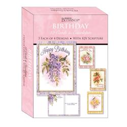 Picture of Crown Point Graphics 272438 Shared Blessings-Birthday Bird Songs Card-Boxed - Box of 12