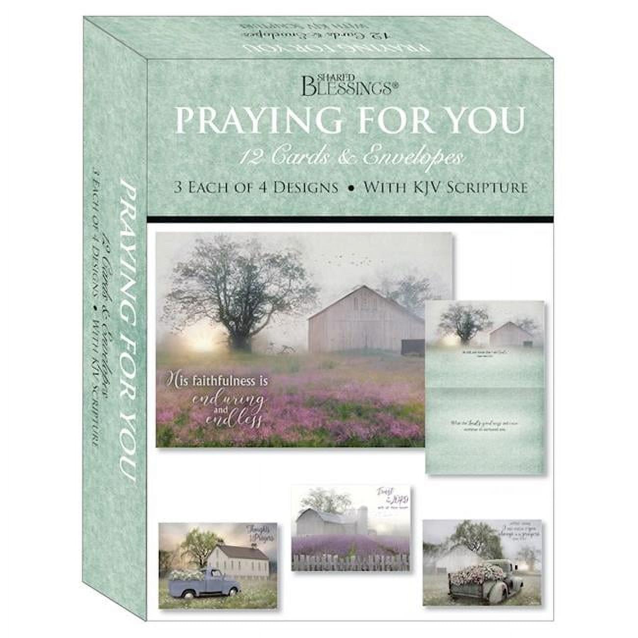 Picture of Crown Point Graphics 272444 Shared Blessings-Praying for You-Quiet Places Card-Boxed - Box of 12