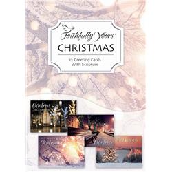 Boxed - Card Value-Christmas Illumination-Christmas Assorted - Box of 12