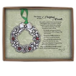 Ornament - Christmas Wreath with Story Card & Gift Box