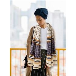 Picture of Holy Land Gifts 253852 90 x 36 in. Scarf with 3 Patterns&#44; Blue - Polyester