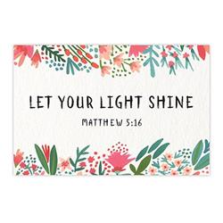 Picture of CB Gift 255952 3 x 2 in. Cards - Pass It On - Let Your Light Shine - Pack of 25