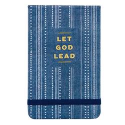 Picture of CB Gift 256140 3.5 x 5.5 in. Linen Notepad - Let God Lead - Hardcover with Elastic Closure